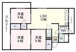 サンハイツ草薙の間取り画像