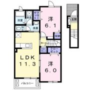 ゼファー川原崎の間取り画像