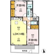 シエル・クレール B棟の間取り画像