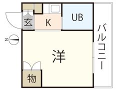コーポ中広の間取り画像