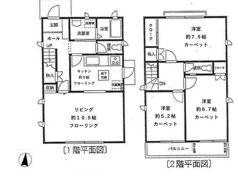 本天沼3丁目戸建の間取り画像