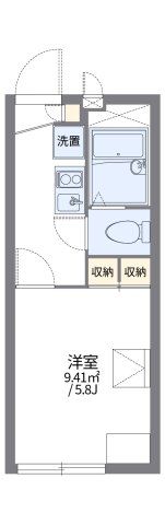 レオパレス矢部の間取り画像