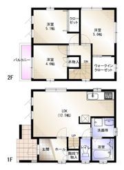 フジパレス戸建賃貸西小路(Ⅰ期)の間取り画像