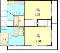 メゾン・エクレール 206の間取り画像
