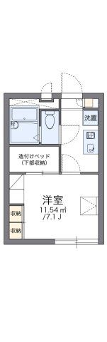 レオパレスルミエールⅡの間取り画像