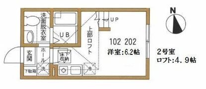ハーミットクラブハウス京急弘明寺の間取り画像