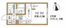 ハーミットクラブハウス京急弘明寺の間取り画像