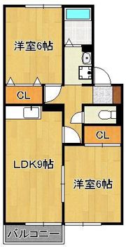 セジュール木屋瀬IIの間取り画像