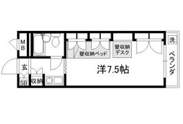 セレーネ田辺Ⅲ-Aの間取り画像