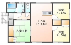 高橋貸家の間取り画像