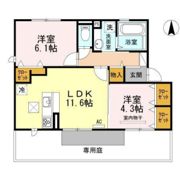 Rioくるま Ⅲの間取り画像
