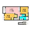 ベルコロレⅢ Aの間取り画像