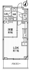 ドゥーエ大宮の間取り画像