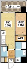 modern palazzo住吉の間取り画像