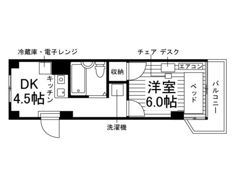 オリーブ桑田の間取り画像
