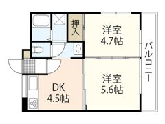 三筋川コーポの間取り画像