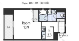 ハートフルレジデンス玉造の間取り画像