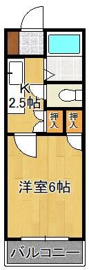 ハイツ山手の間取り画像