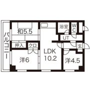エスパシオ大町Ⅱの間取り画像