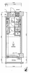 プレスタイル横濱サウスの間取り画像