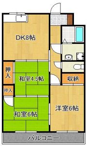 グランシャトー玉川の間取り画像