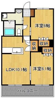 レジデンス若宮インターAの間取り画像
