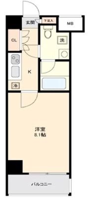 クレヴィスタ大森西の間取り画像
