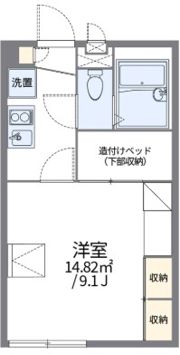 レオパレスウィルほたる野の間取り画像