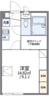 レオパレスウィルほたる野の間取り画像