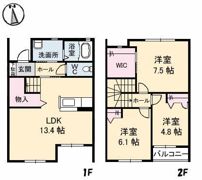 グランマスト林町 D棟の間取り画像