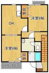 クレール上津役の間取り画像