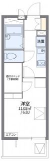 レオパレスウブスナの間取り画像