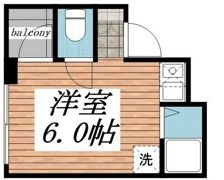 エイティーンハイツの間取り画像
