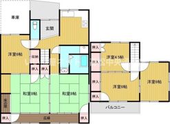 白金借家の間取り画像