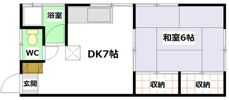 大松己斐アパートの間取り画像