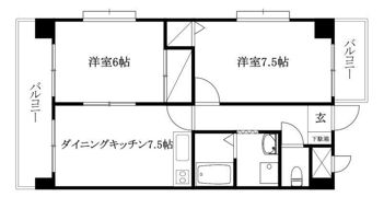 コーポ岡田3の間取り画像
