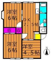サンタウンコーラル Bの間取り画像