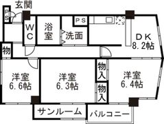 ヴィーアラッテアⅡの間取り画像