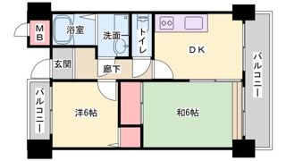 ロワジール山手の間取り画像