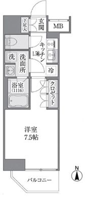Brillia ist 上野御徒町の間取り画像