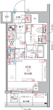 クレヴィスタ横浜関内の間取り画像