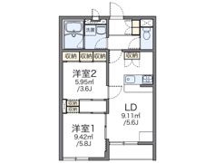 レオパレスK0049の間取り画像