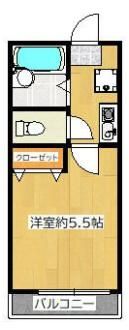 カーサフロール菅野の間取り画像