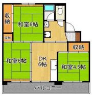 ビレッジハウス直方東 2号棟の間取り画像