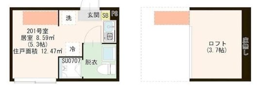 ハレテラス平和台の間取り画像