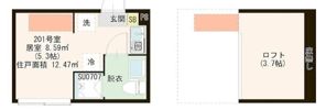 ハレテラス平和台の間取り画像