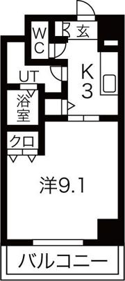 ISM今池(イズムイマイケ)/(旧ウィルテラス今池)の間取り画像