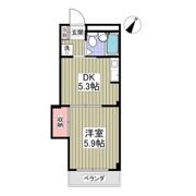 滝マンション第三春来の間取り画像