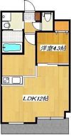 クロノス2八反田の間取り画像