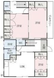 下小出町一戸建の間取り画像